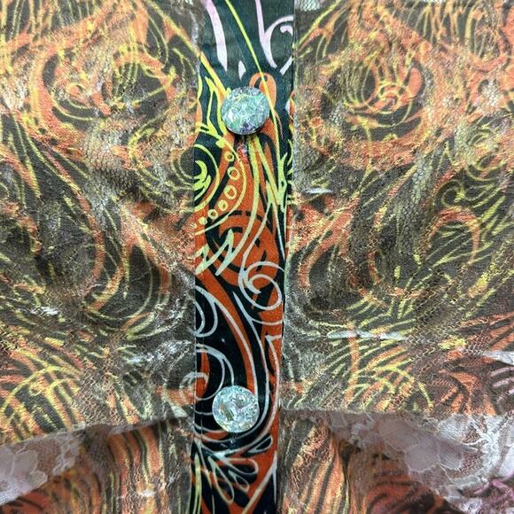 Unique FANTAZIA Button-Up Shirt - Size Large - Picture 10 of 11